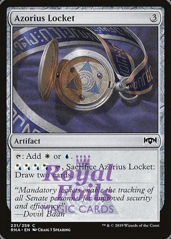 **2x FOIL Azorius Locket** RNA MTG Ravnica Allegiance Common MINT artifact