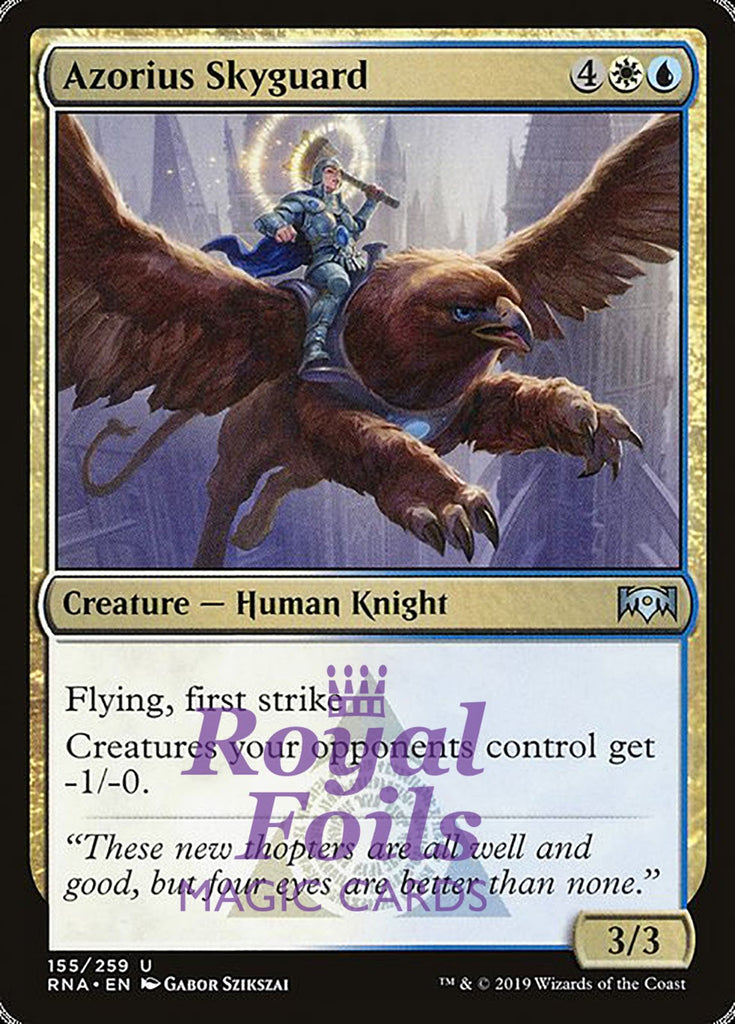 Azorius Skyguard 4x FOIL RNA MTG Ravnica Allegiance Uncommon MINT white blue