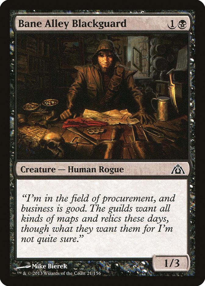 Bane Alley Blackguard 4x FOIL DGM MTG Dragon's Maze Common MINT black