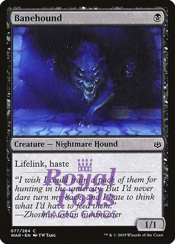 **1x FOIL Banehound** WAR MTG War of the Spark Common MINT black