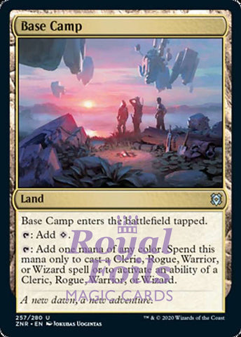 **4x FOIL Base Camp** ZNR MTG Zendikar Rising Uncommon MINT land