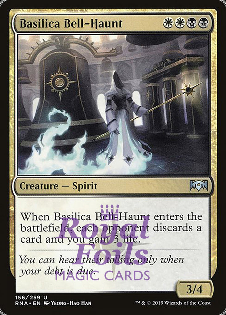 Basilica Bell-Haunt 2x FOIL RNA MTG Ravnica Allegiance Uncommon MINT white black