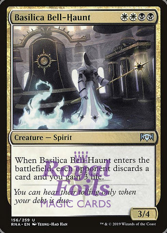 **2x FOIL Basilica Bell-Haunt** RNA MTG Ravnica Allegiance Uncommon MINT white black