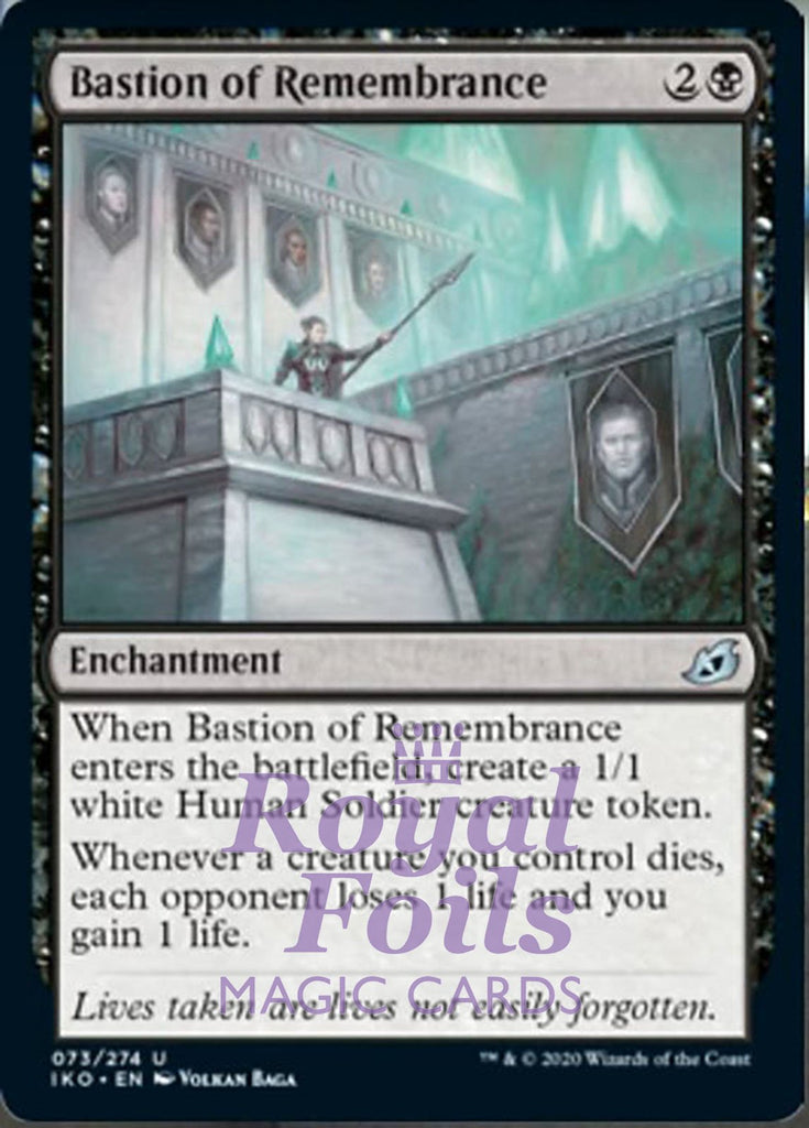 **1x FOIL Bastion of Remembrance** IKO MTG Ikoria Uncommon MINT black