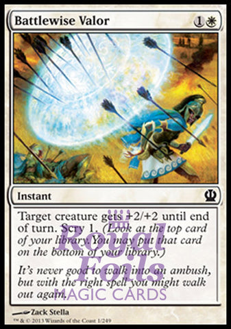 Battlewise Valor 4x FOIL THS MTG Theros Common MINT white