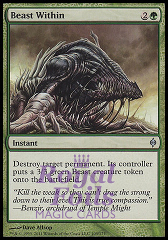 **1x FOIL Beast Within** NPH MTG New Phyrexia Uncommon MINT green