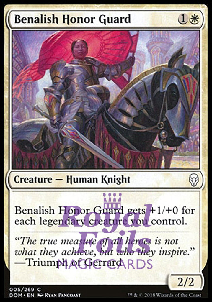 Benalish Honor Guard 4x FOIL DOM MTG Dominaria Common MINT white