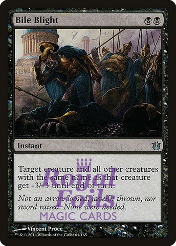 **2x FOIL Bile Blight** BNG MTG Born of the Gods Uncommon MINT black