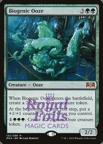 **1x FOIL Biogenic Ooze** RNA MTG Ravnica Allegiance Mythic MINT green