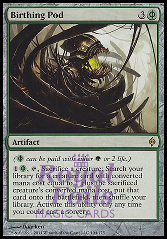 **1x FOIL Birthing Pod** NPH MTG New Phyrexia Rare NM- green artifact