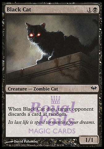 Black Cat 2x FOIL DKA MTG Dark Ascension Common 1 MINT 1 NM black