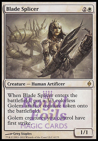 **1x FOIL Blade Splicer** NPH MTG New Phyrexia Rare NM white