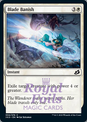 Blade Banish 4x FOIL IKO MTG Ikoria Common MINT white