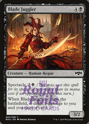 Blade Juggler 4x FOIL RNA MTG Ravnica Allegiance Common MINT black