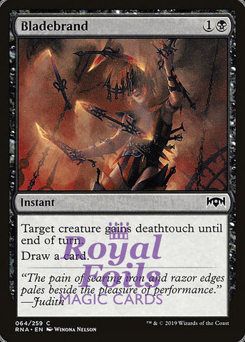 Bladebrand 4x FOIL RNA MTG Ravnica Allegiance Common MINT black