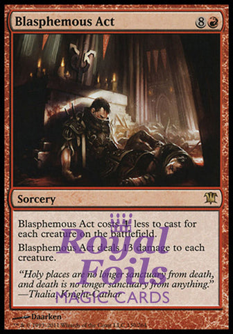 **1x FOIL Blasphemous Act** ISD MTG Innistrad Rare MINT red