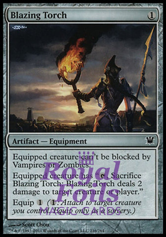 **4x FOIL Blazing Torch** ISD MTG Innistrad Common 1 MT + 3 NM artifact