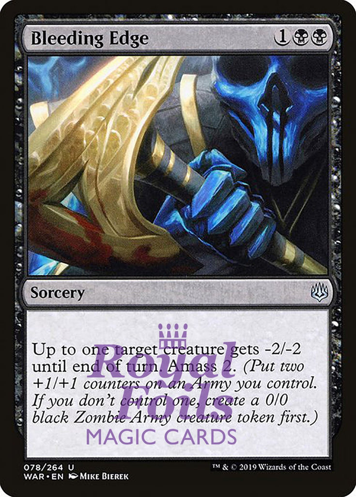 Bleeding Edge 3x FOIL WAR MTG War of the Spark Uncommon MINT black