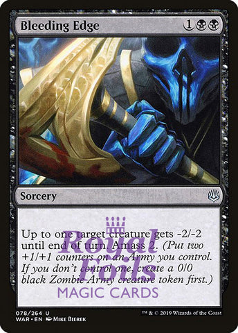 **1x FOIL Bleeding Edge** WAR MTG War of the Spark Uncommon MINT black