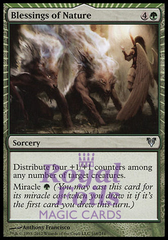 Blessings of Nature 2x FOIL AVR MTG Avacyn Restored Uncommon MINT green