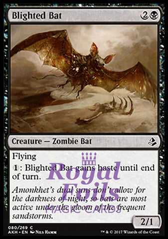Blighted Bat 4x FOIL AKH MTG Amonkhet Common MINT black