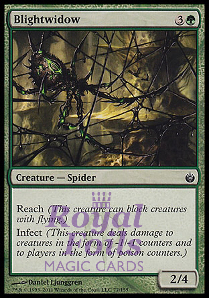 Blightwidow 1x FOIL MBS MTG Mirrodin Besieged Common MINT green