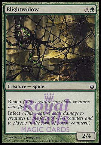 Blightwidow 1x FOIL MBS MTG Mirrodin Besieged Common MINT green