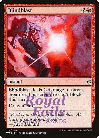 Blindblast 3x FOIL WAR MTG War of the Spark Common MINT red
