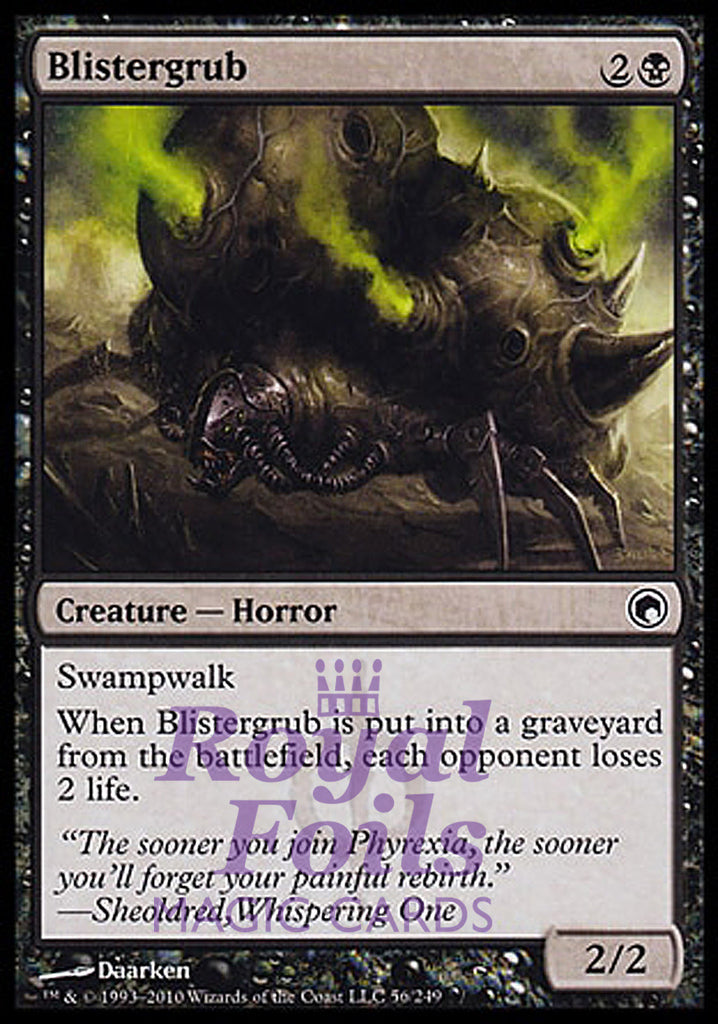 Blistergrub 4x FOIL SOM MTG Scars of Mirrodin Common MINT black