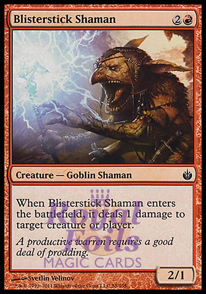 **4x FOIL Blisterstick Shaman** MBS MTG Mirrodin Besieged Common MINT red