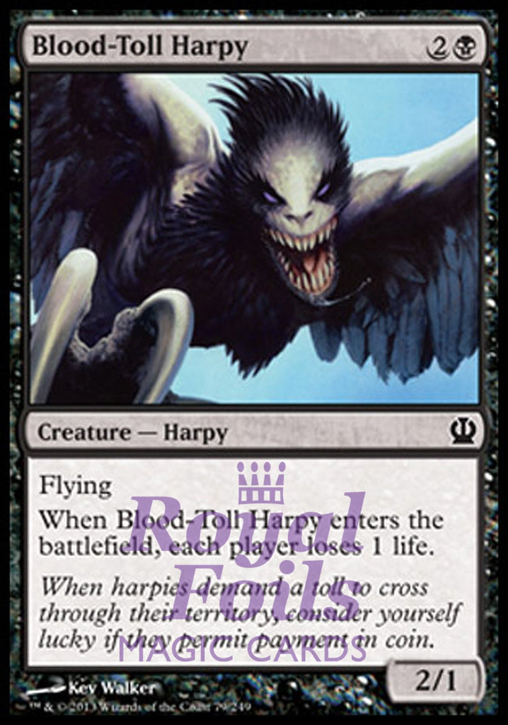 Blood-Toll Harpy 4x FOIL THS MTG Theros Common MINT black
