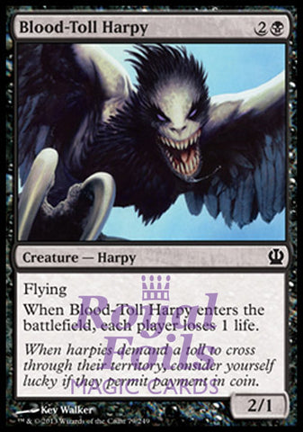 **4x FOIL Blood-Toll Harpy** THS MTG Theros Common MINT black