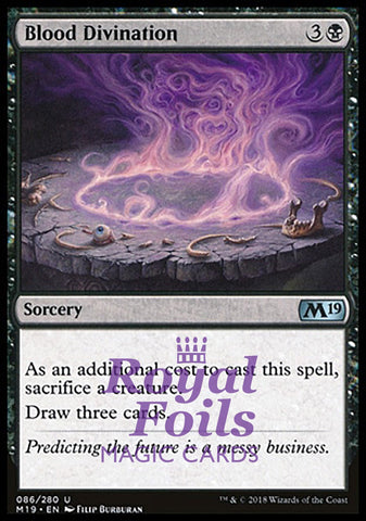 Blood Divination 2x FOIL M19 MTG Core Set 2019 Uncommon MINT black