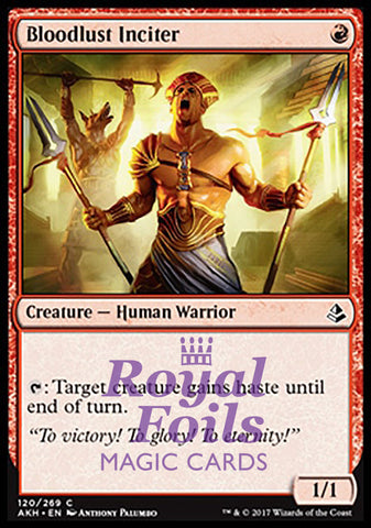 Bloodlust Inciter 4x FOIL AKH MTG Amonkhet Common MINT red