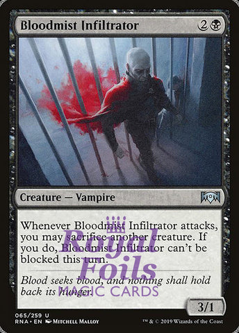 Bloodmist Infiltrator 4x FOIL RNA MTG Ravnica Allegiance Uncommon MINT black