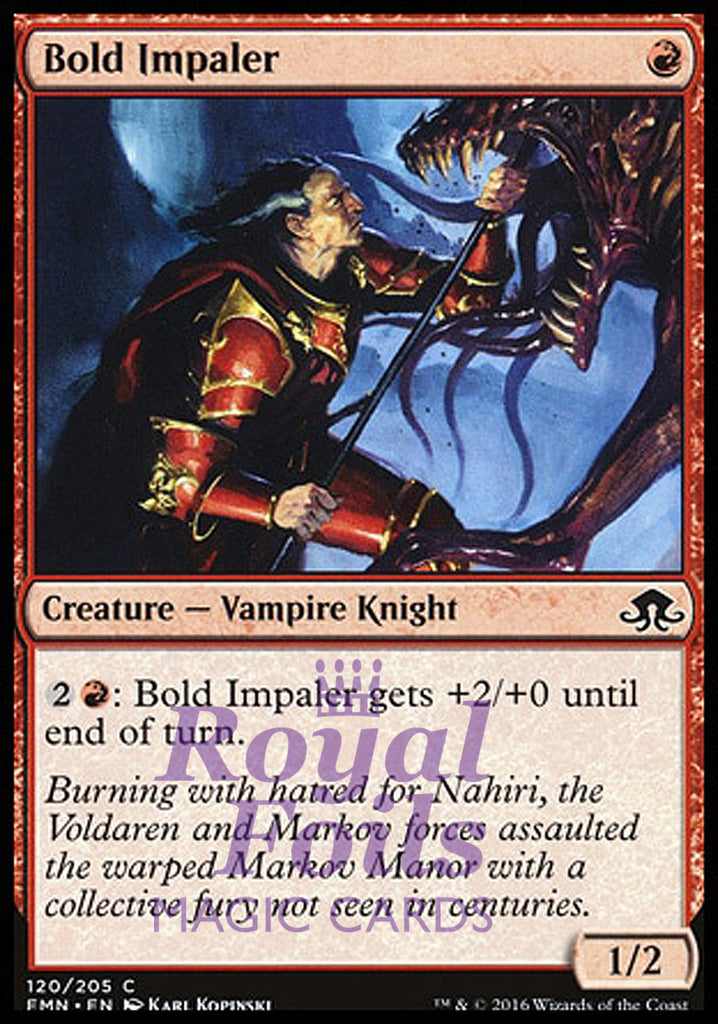 **4x FOIL Bold Impaler** EMN MTG Eldritch Moon Common MINT red