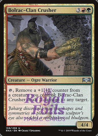 Bolrac-Clan Crusher 4x FOIL RNA MTG Ravnica Allegiance Uncommon MINT red green