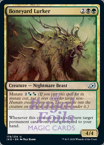 Boneyard Lurker 4x FOIL IKO MTG Ikoria Uncommon MINT black green