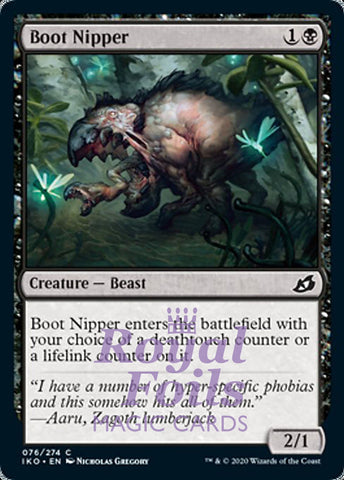 Boot Nipper 4x FOIL IKO MTG Ikoria Common MINT black