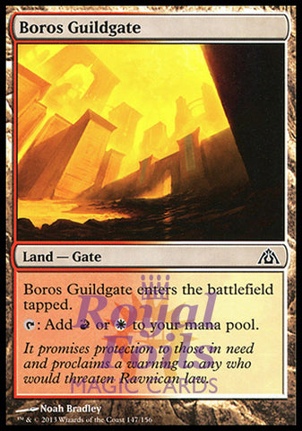 **2x FOIL Boros Guildgate** DGM MTG Dragon's Maze Common MINT red white land