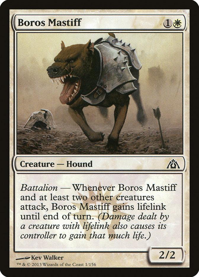 Boros Mastiff 4x FOIL DGM MTG Dragon's Maze Common MINT white