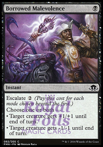 Borrowed Malevolence 4x FOIL EMN MTG Eldritch Moon Common MINT black