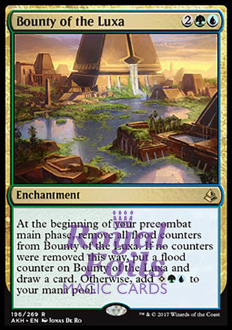 Bounty of the Luxa 2x FOIL AKH MTG Amonkhet Rare MINT green blue