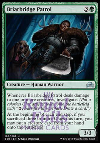 **2x FOIL Briarbridge Patrol** SOI MTG Shadows Over Innistrad Uncommon MINT green