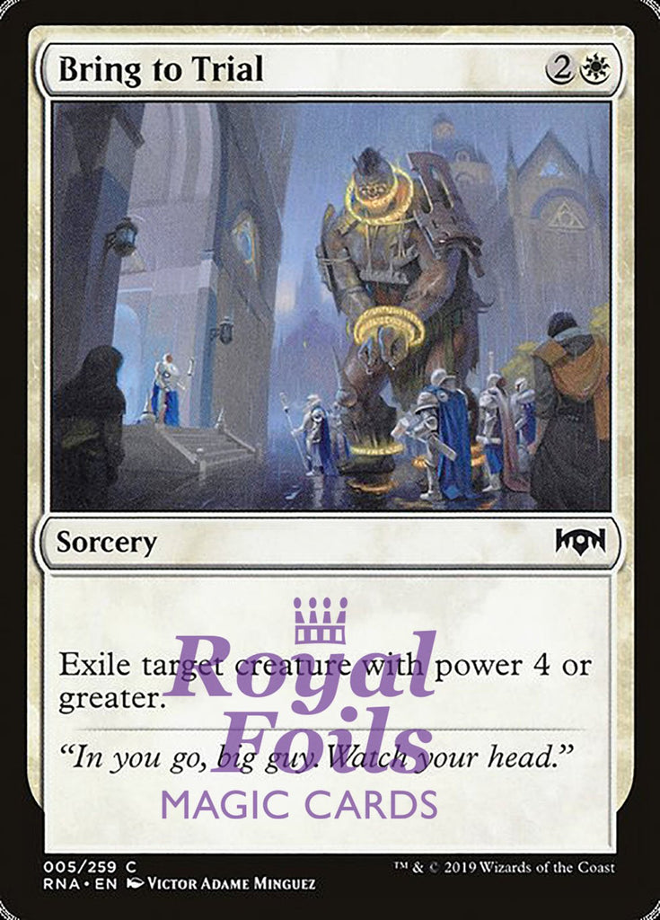 Bring to Trial 4x FOIL RNA MTG Ravnica Allegiance Common MINT white