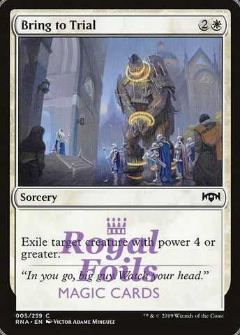 Bring to Trial 4x FOIL RNA MTG Ravnica Allegiance Common MINT white