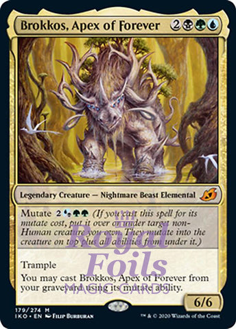 Brokkos, Apex of Forever 1x FOIL IKO MTG Ikoria Mythic MINT black green blue