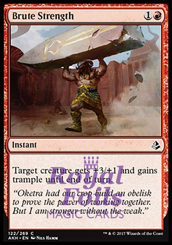 Brute Strength 4x FOIL AKH MTG Amonkhet Common MINT red
