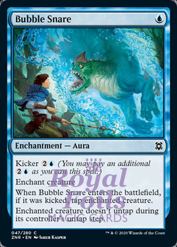 **4x FOIL Bubble Snare** ZNR MTG Zendikar Rising Common MINT blue