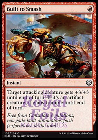 Built to Smash 2x FOIL KLD MTG Kaladesh Common MINT red